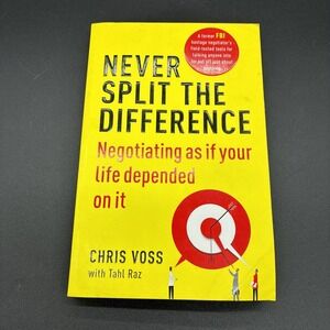 Never Split the Difference Chris Voss Tahl Raz Negotiation Business Paperback